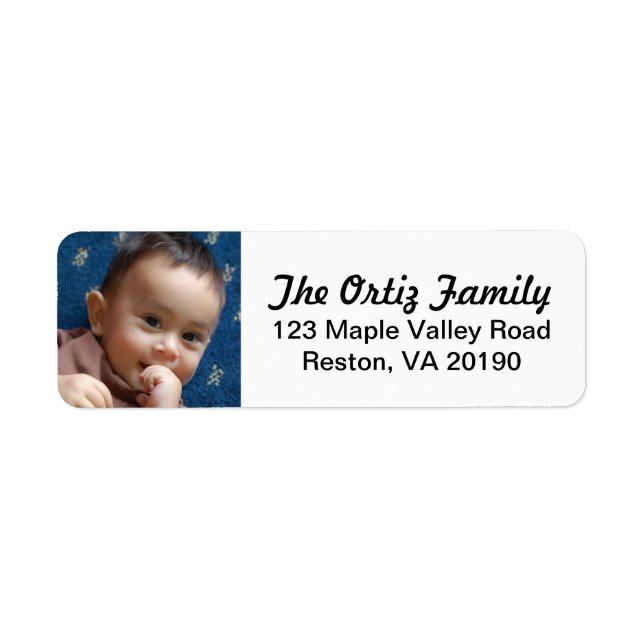 Personalized Photo Address Labels (Front)