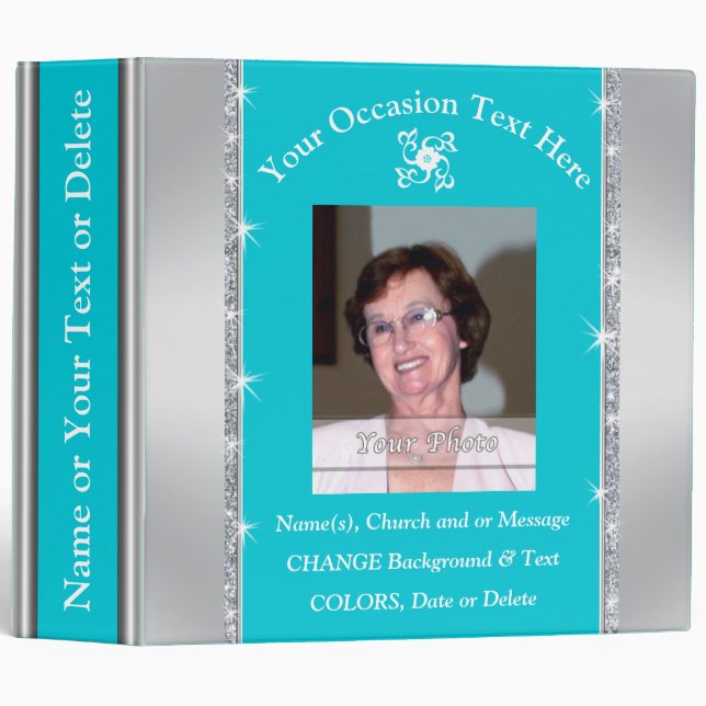 Personalized Photo Album for Her for ANY Occasion Binder (Front/Spine)