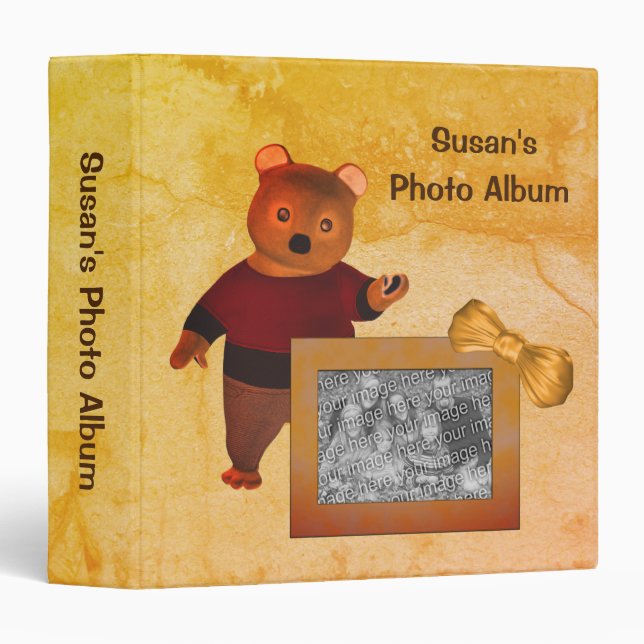 Personalized Photo Album Memory Book  Binder (Front/Spine)