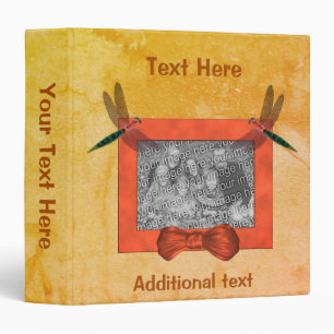 Personalized Photo Album Memory Book Dragonflies Binder