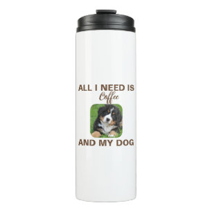 Personalized Photo 'All I Need Is Coffee & My Dog Thermal Tumbler