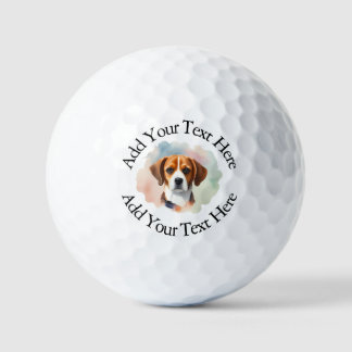 Personalized photo and custom text golf balls