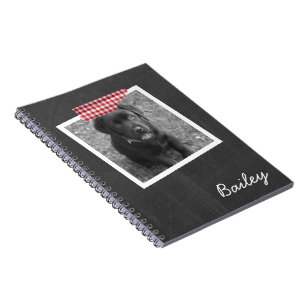 Personalized Photo and Faux Tape Customizable Notebook