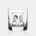 Personalized Photo And Message<br><div class="desc">Attention all fathers and whiskey connoisseurs! This father's day, give the gift of style with a personalized whiskey drinking glass. Customize it with a photo and a message, including your children's names, and easily adjust the font styles, sizes, and colours to your liking. Simply click on the "customize further" link...</div>