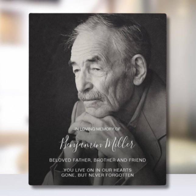 Personalized Photo and message on easel stand  Plaque (Creator Uploaded)