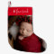 Personalized Photo and Name Christmas Stocking
