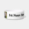 Personalized Photo and Name Custom Pet Bowl Dish