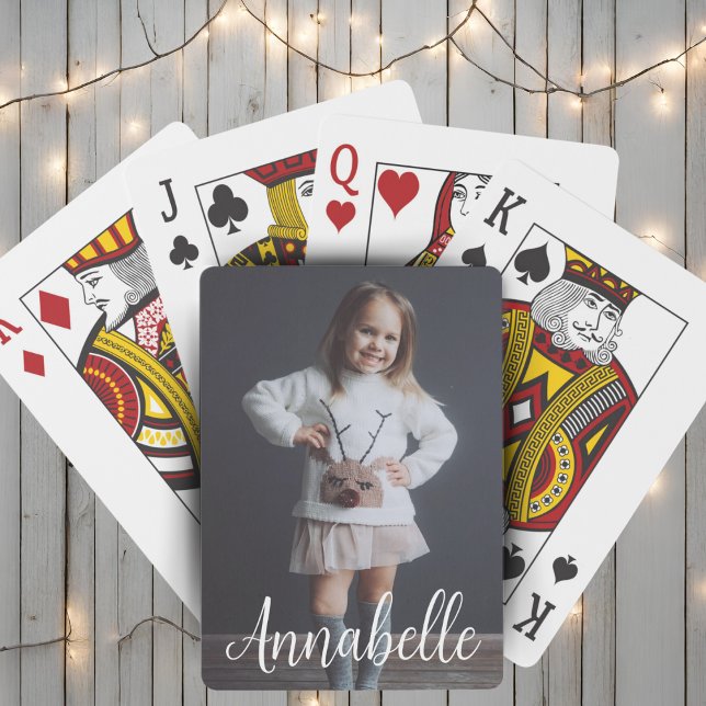 Personalized Photo and Name Custom Playing Cards (Personalized Photo and Name Custom Playing Cards)