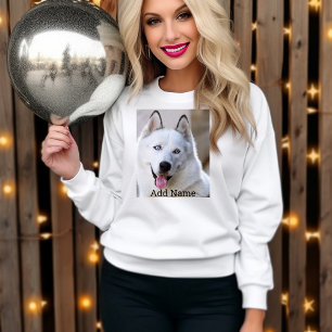 Personalized Photo and Name Customized Minimalist Sweatshirt