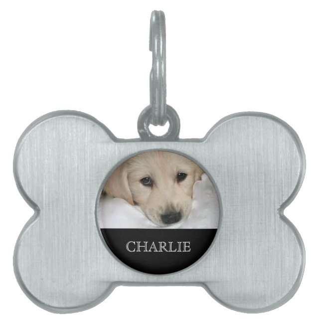 Personalized Photo and Name Dog Tag (Front)