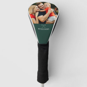 Personalized Photo And Name Emerald Green Golf Head Cover