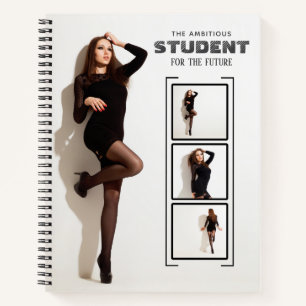 personalized photo and name notebook