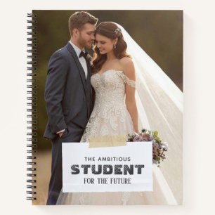 personalized photo and name notebook
