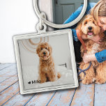 Personalized Photo and Name Pet Keychain<br><div class="desc">Keep your furry friend close to you at all times with this one-of-a-kind accessory. This keychain features your favourite photo of your beloved pet, along with their name and a little heart in the corner. It's the perfect way to show off your love for your furry friend and add a...</div>