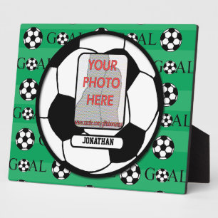Personalized Photo and Name Soccer Ball Plaque