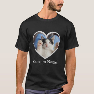 Personalized photo and name text custom T-Shirt