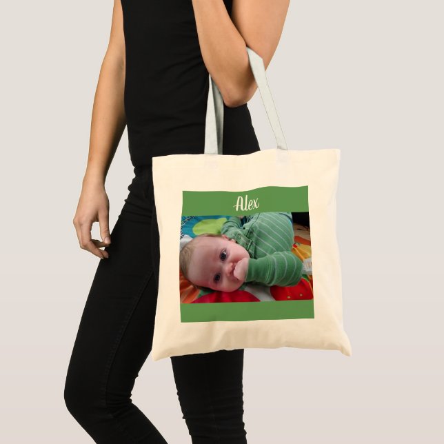 Personalized Photo and Name Tote Bag (Front (Product))
