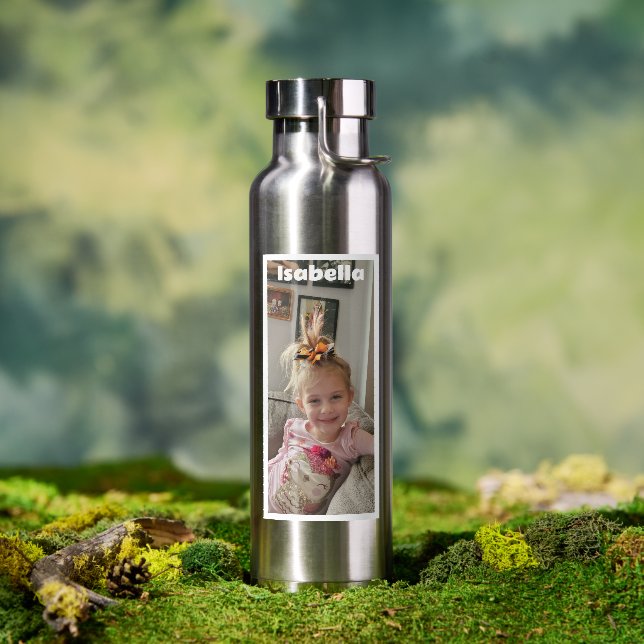 Personalized Photo and Name Water Bottle (Outdoor)