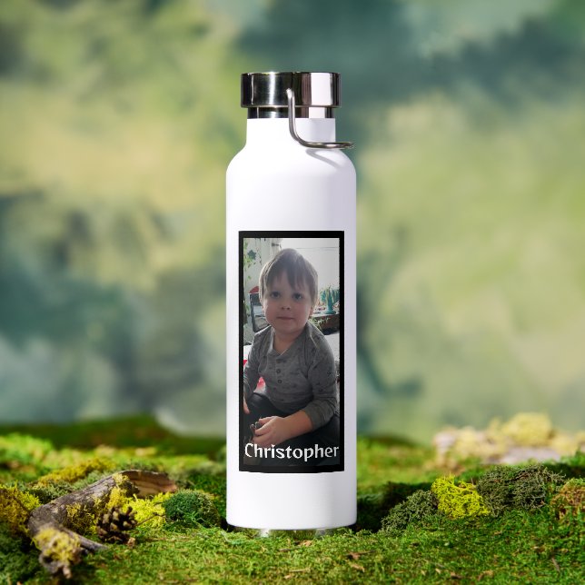 Personalized Photo and Name Water Bottle (Outdoor)