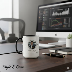 Personalized Photo and Name with Job Title Mug