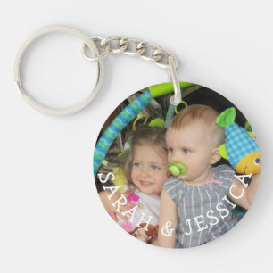 Personalized Photo and NameS Keychain