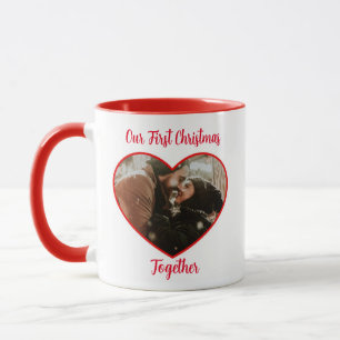 Personalized Photo and Names   Our First Christmas Mug
