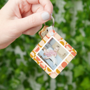 Personalized Photo and Pattern Keychain