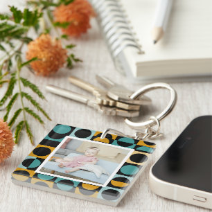 Personalized Photo and Pattern Keychain