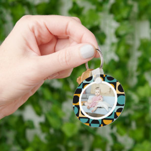 Personalized Photo and Pattern Keychain