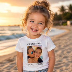Personalized Photo and Text Baby T-Shirt