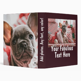 Personalized Photo and Text Binder