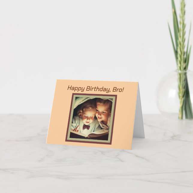 Personalized Photo and Text Birthday Card (Front)