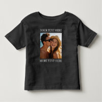 Personalized Photo and Text Black