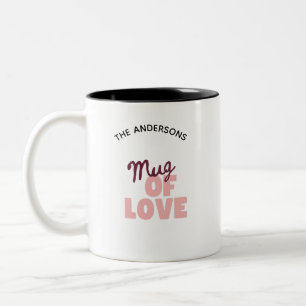 Personalized Photo and Text Coffee Two-Tone Coffee Mug