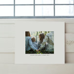 Personalized Photo and Text Faux Canvas Print<br><div class="desc">Easily create your own family portrait with this personalized photo and text faux wrapped canvas print. A simple, minimalist wall art template design featuring white frame, modern sans serif font and a sophisticated aesthetic. Make your own custom photo keepsake, perfect as wall art gifts for family, newlyweds, friends, home warming...</div>