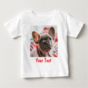 Personalized Photo and Text Funny Baby T-Shirt