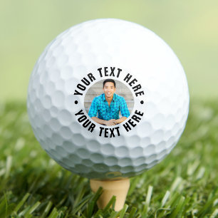 Personalized Photo And Text Golf Balls