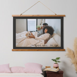 Personalized Photo and Text Hanging Tapestry