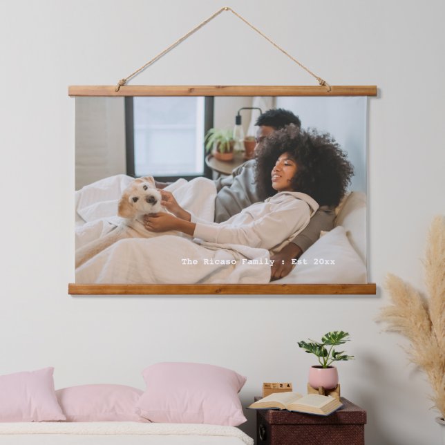 Personalized Photo and Text Hanging Tapestry (Bedroom)
