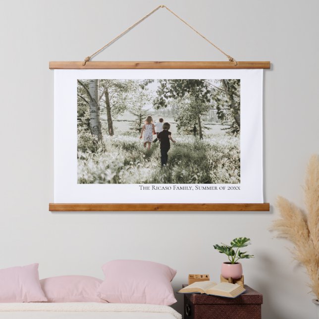 Personalized Photo and Text Hanging Tapestry (Bedroom)