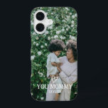 Personalized Photo and Text  iPhone 16 Case<br><div class="desc">Make a Personalized Photo love heart keepsake phone case from Ricaso - add your own photos and text - photo keepsake gifts</div>