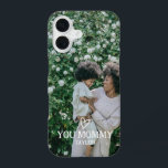 Personalized Photo and Text  iPhone 16 Case<br><div class="desc">Make a Personalized Photo love heart keepsake phone case from Ricaso - add your own photos and text - photo keepsake gifts</div>