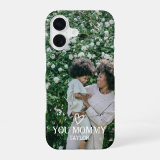 Personalized Photo and Text iPhone 16 Case