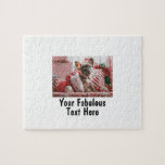 Personalized Photo and Text Jigsaw Puzzle<br><div class="desc">Personalized Your Photo and Text jigsaw puzzle. Any font,  any background,  any image format and sizes.</div>