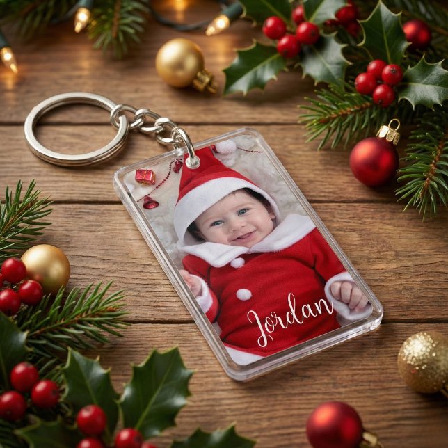 Personalized Photo and Text Keepsake   Keychain (Personalized Photo and Text Keepsake Keychain)