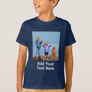 Personalized photo and text kids  T-Shirt