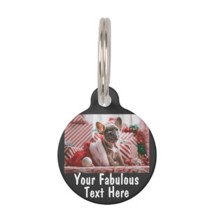 Personalized Photo and Text Pet Tag