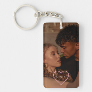 Personalized Photo and Text Photo Acrylic Keychain