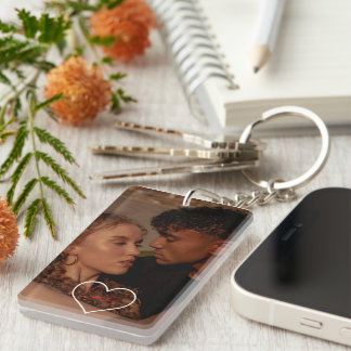 Personalized Photo and Text Photo Acrylic Keychain