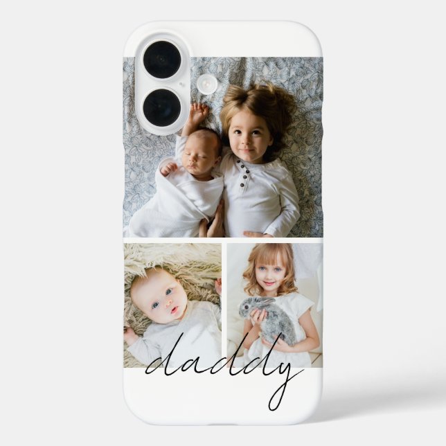 Personalized Photo and Text Photo Collage Case-Mate iPhone Case (Back)